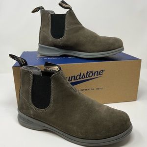 Blundstone 1397 Chelsea Boots Suede Leather Olive Green Women's Sz 8